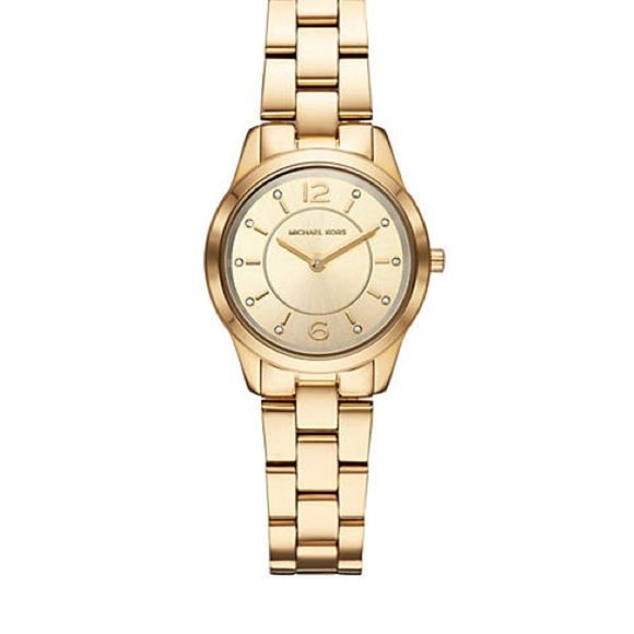 Michael Kors Runway 3-hand Fold Tone 28mm watch - Picture 1 of 5